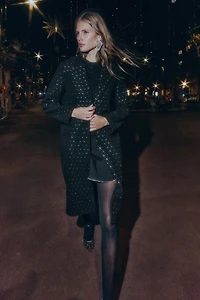 MANTEAU DOUX PAILLETTES