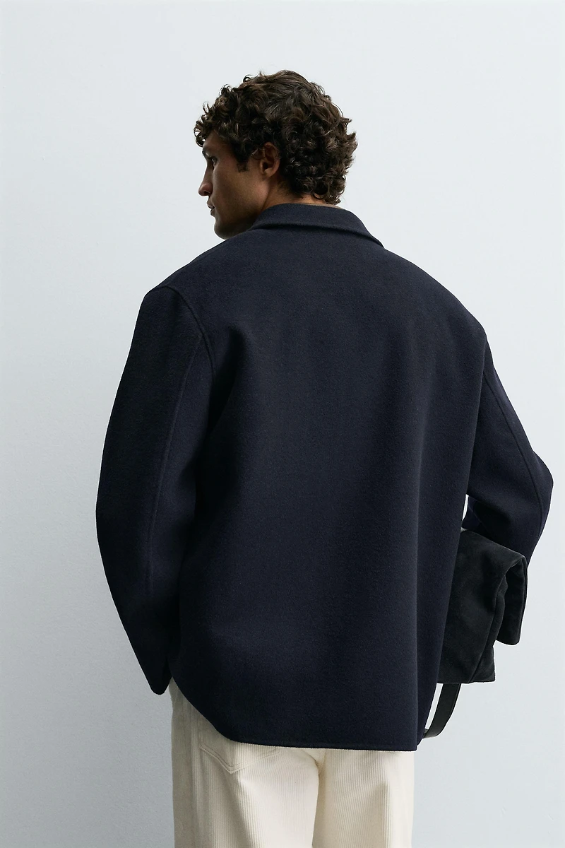 SURCHEMISE LAINE POCHES