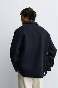 SURCHEMISE LAINE POCHES