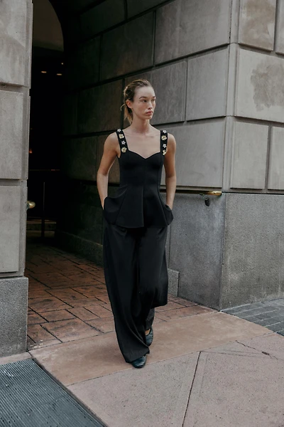 TOP PÉPLUM STRETCH