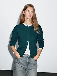 Cardigan en laine mélangée