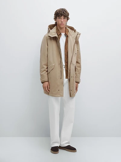 Parka tissu déperlant toucher pêche