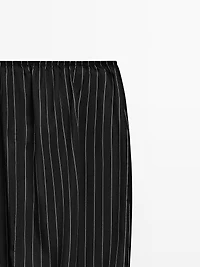 Striped midi skirt with gathered detail - STUDIO