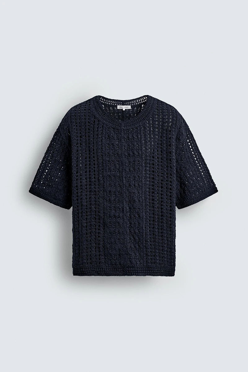 T-SHIRT STRUCTURÉ CROCHET