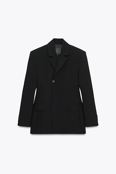 ZW COLLECTION FITTED BUTTON BLAZER