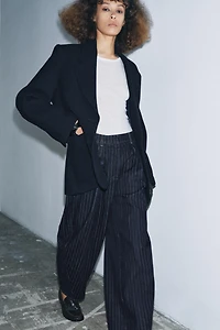 JEAN ZW COLLECTION BALLOON RAYURES TAILLE NORMALE