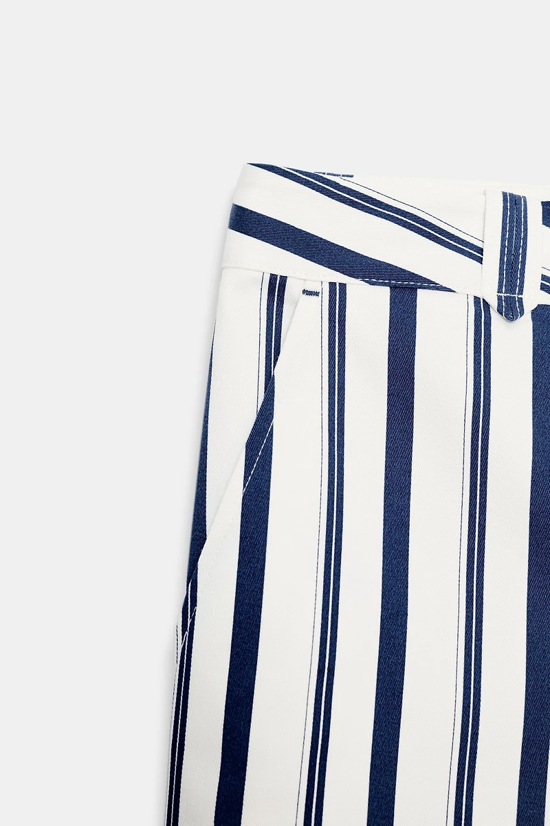 STRIPED CHINO PANTS