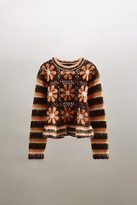 FLORAL KNIT JUMPER