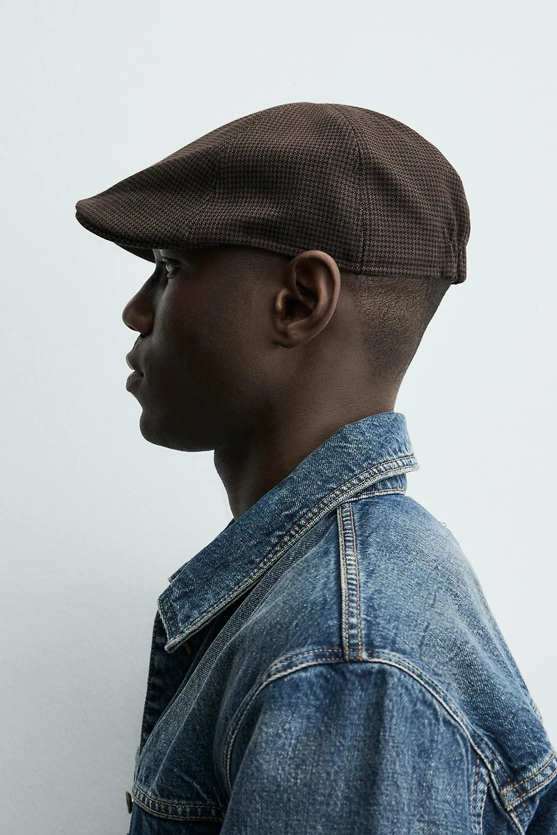 HOUNDSTOOTH BERET