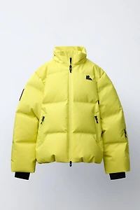 DOWN JACKET WITH REMOVABLE HOODIE, WATER RESISTANT AND WINDPROOF RECCO® SYSTEM SKI COLLECTION