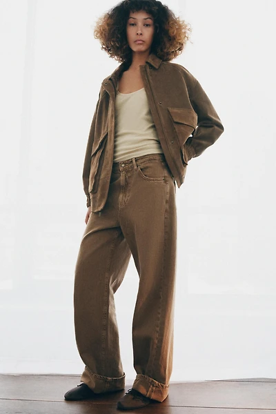 OVERSIZED SUEDE JACKET ZW COLLECTION LIMITED EDITION
