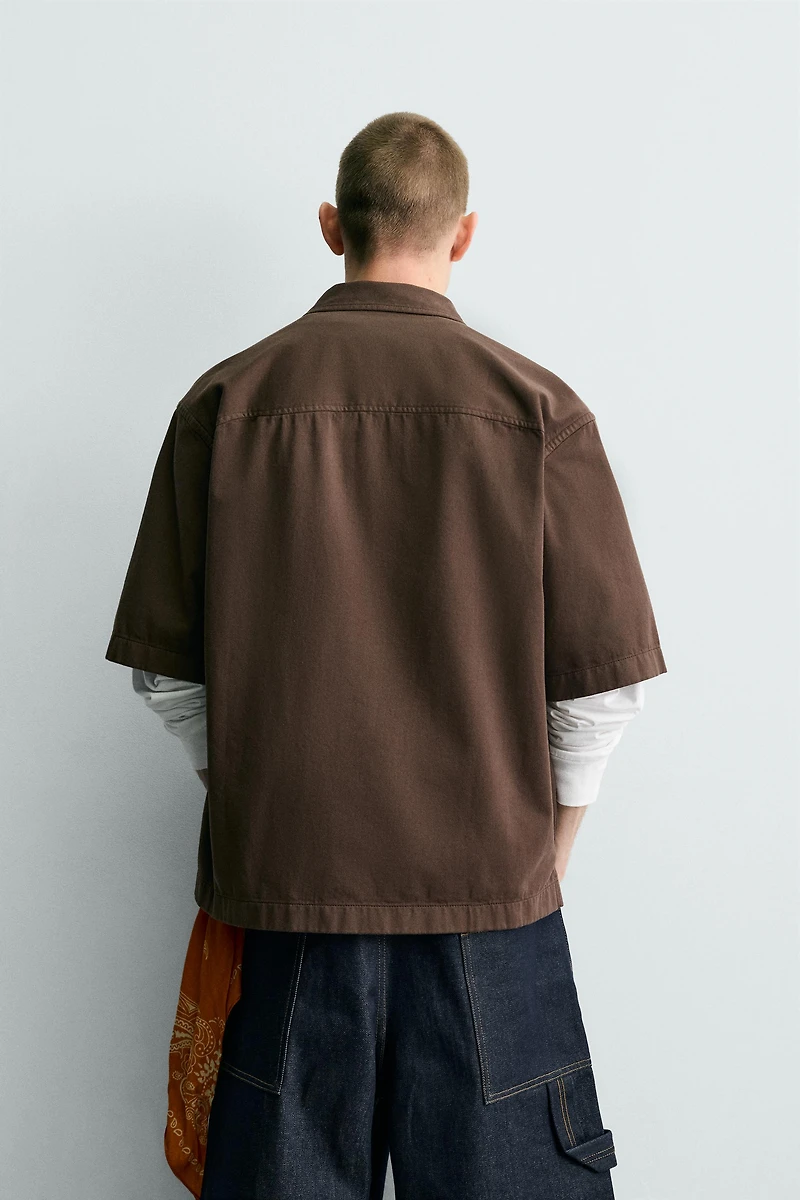 WASHED COMBINED PRINT SHIRT