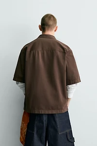 WASHED COMBINED PRINT SHIRT