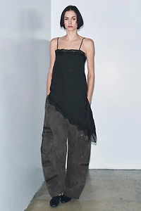 ASYMMETRIC POLKA DOT TOP ZW COLLECTION