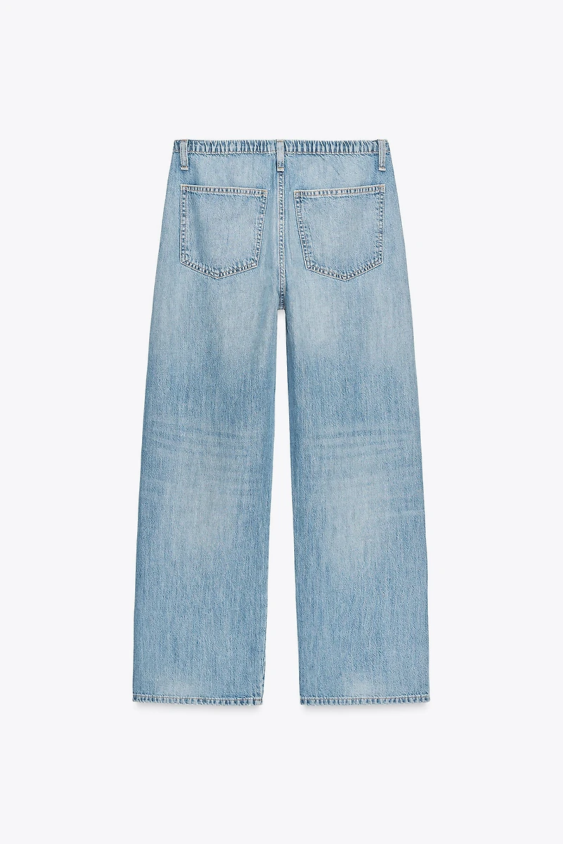 PANTALON FLUIDE DENIM TRF CORDON