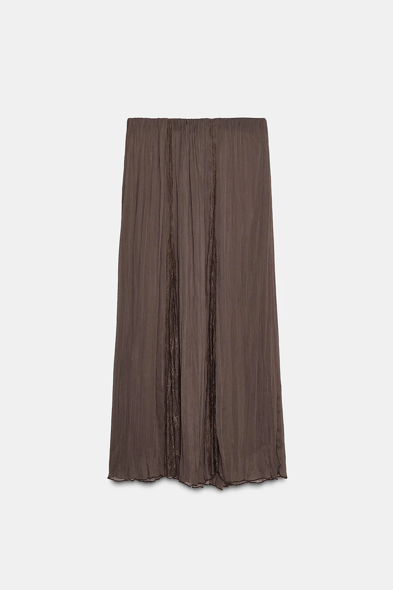 JUPE DENTELLE GODETS