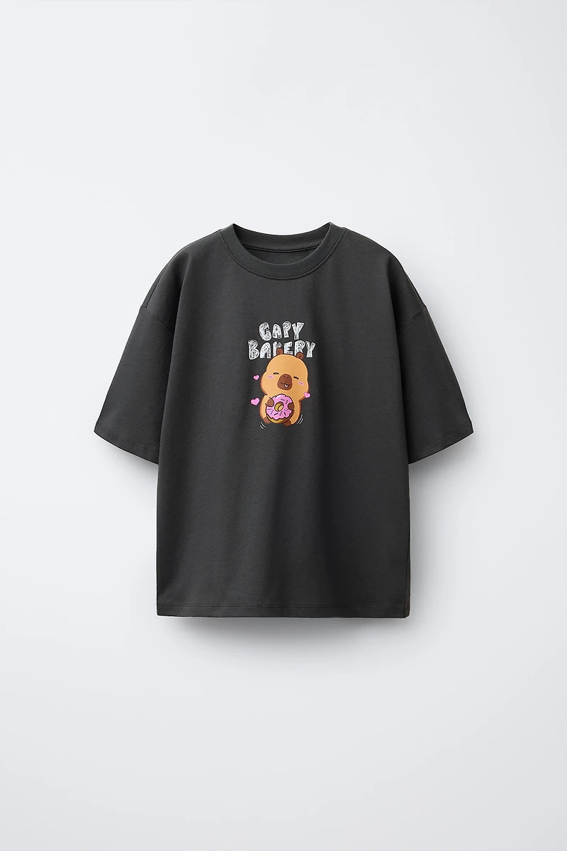 T-SHIRT À IMPRIMÉ CAPYBARA CAPYFUN ©