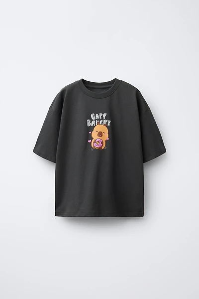 T-SHIRT À IMPRIMÉ CAPYBARA CAPYFUN ©