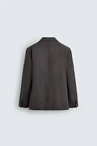 TEXTURED SUIT BLAZER