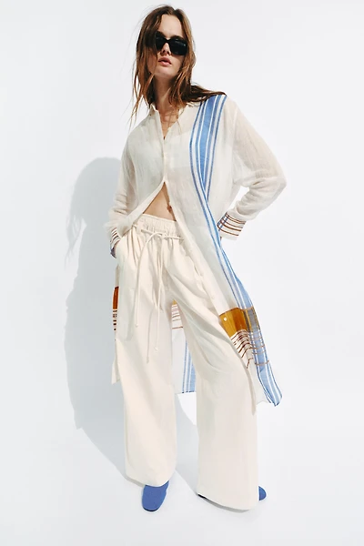 ZW COLLECTION POPLIN PANTS