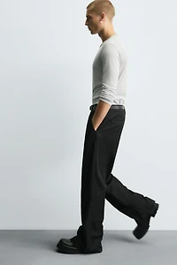 STRAIGHT FIT PANTS WITH VENTS