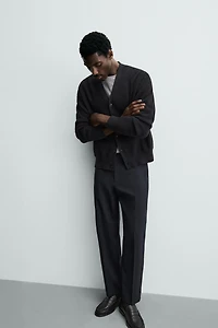 REGULAR FIT WOOL BLEND NON-IRON PANTS
