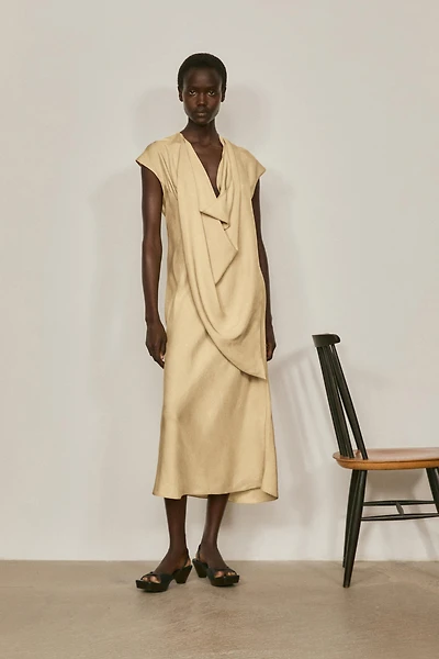 Robe midi fluide drapée - LIMITED EDITION