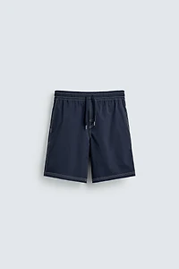 LONG SWIMSUIT WITH CONTRAST STITCHING