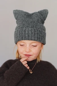 KNIT HAT WITH EARS