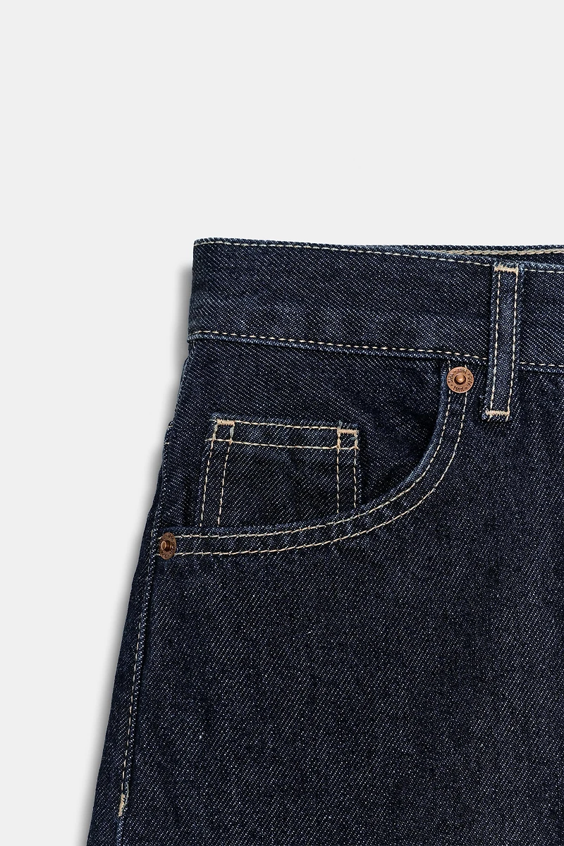 TRF EXTRA WIDE LEG HIGH-WAIST JEANS