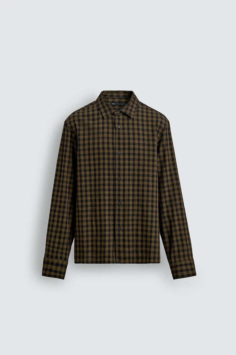 RELAXED FIT PLAID SHIRT