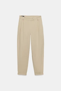 PANTALON CHINO BAS À REVERS