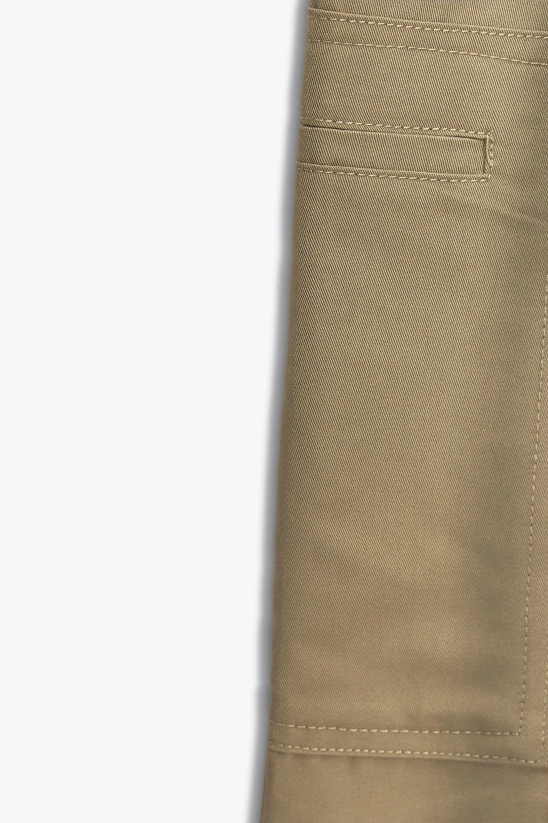 PLEATED CARGO PANTS