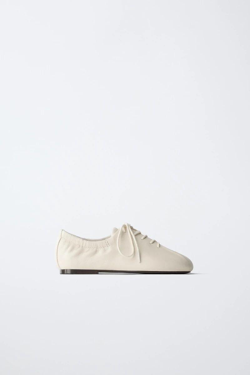 LEATHER DERBY SHOES