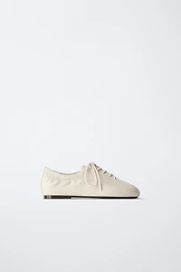 LEATHER DERBY SHOES