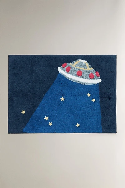 KIDS' SPACESHIP BATH MAT