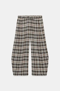 PLAID VOLUME PANTS ZW COLLECTION