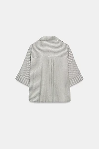 STRIPED LINEN SHIRT
