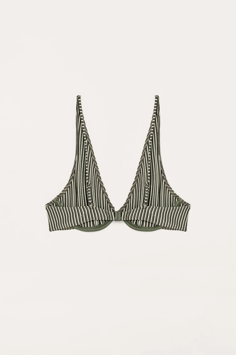 STRIPED LIMITED EDITION BIKINI TOP