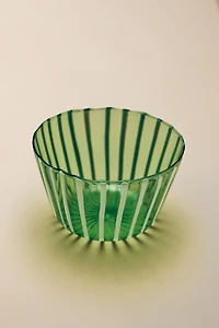 STRIPED BOROSILICATE GLASS BOWL