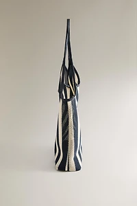 STRIPED TOTE BAG