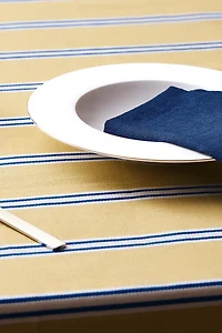 STRIPED PRINT TABLECLOTH