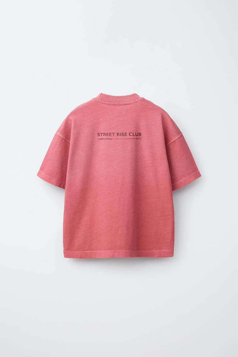 T-SHIRT AND BERMUDA SHORTS SET WITH TEXT