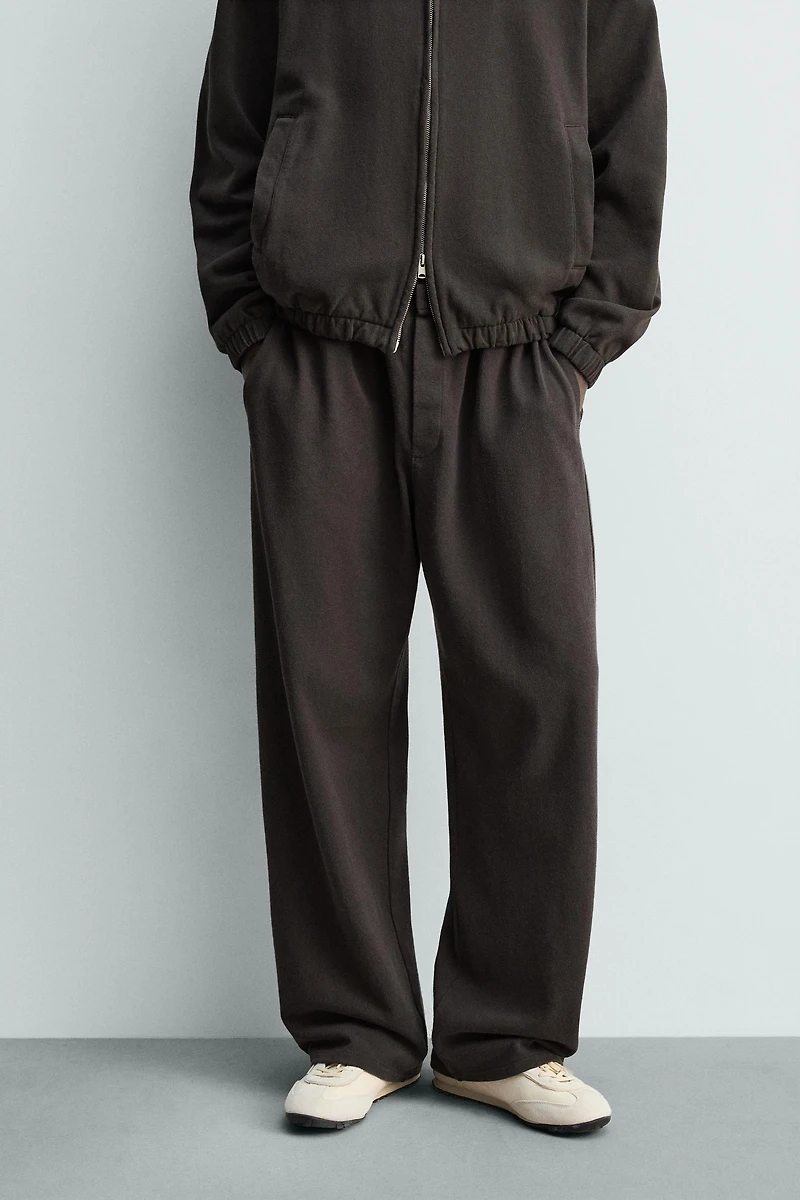 PANTALON DE JOGGING EN MAILLE DÉLAVÉ