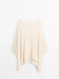 Cape en maille texturée