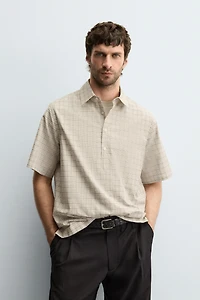 PLAID POLO SHIRT