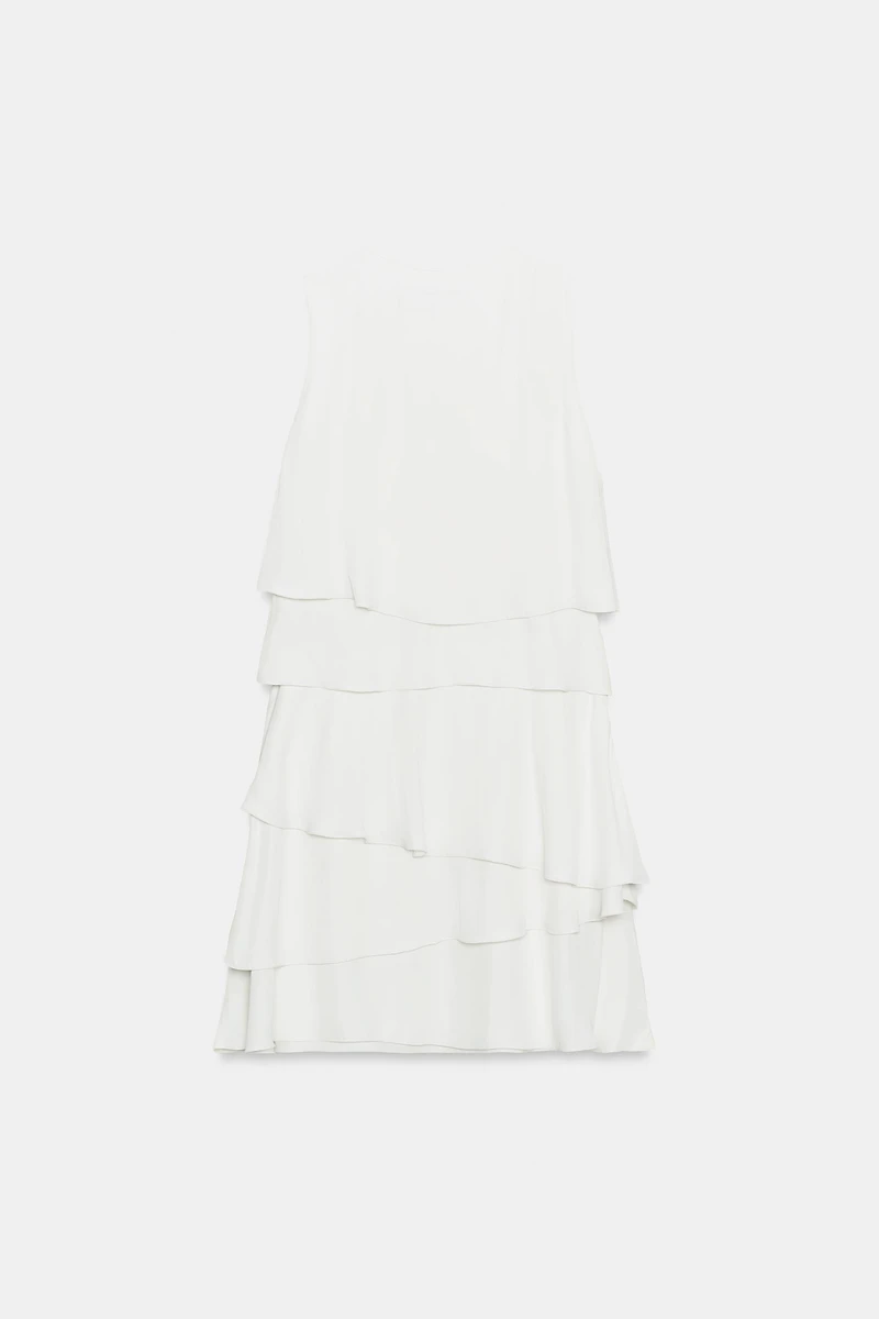 SHORT RUFFLED DRESS