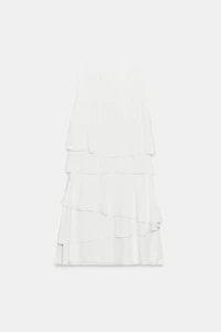 SHORT RUFFLED DRESS