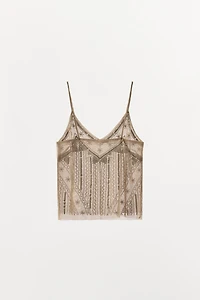 EMBROIDERED CAMISOLE