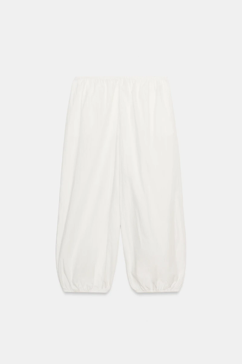 ELASTIC NYLON PANTS